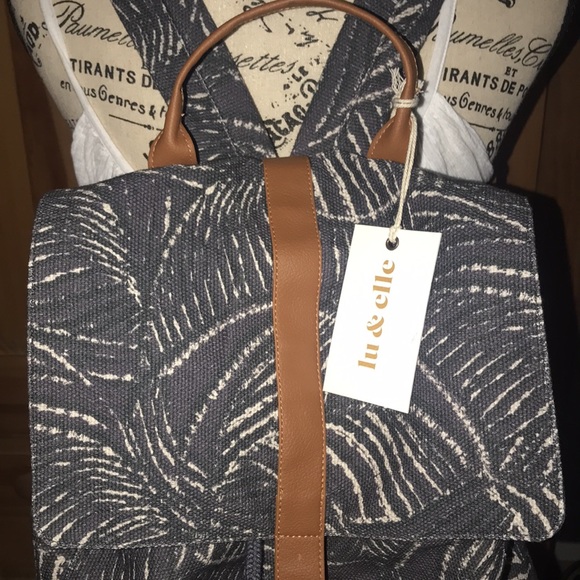 LU & ELLE BACKPACK W/ MONEY & CARDS HOLDER - Picture 2 of 14